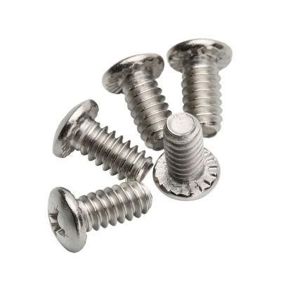 Custom Stainless Steel Cross Recessed Serrated Truss Head Screws