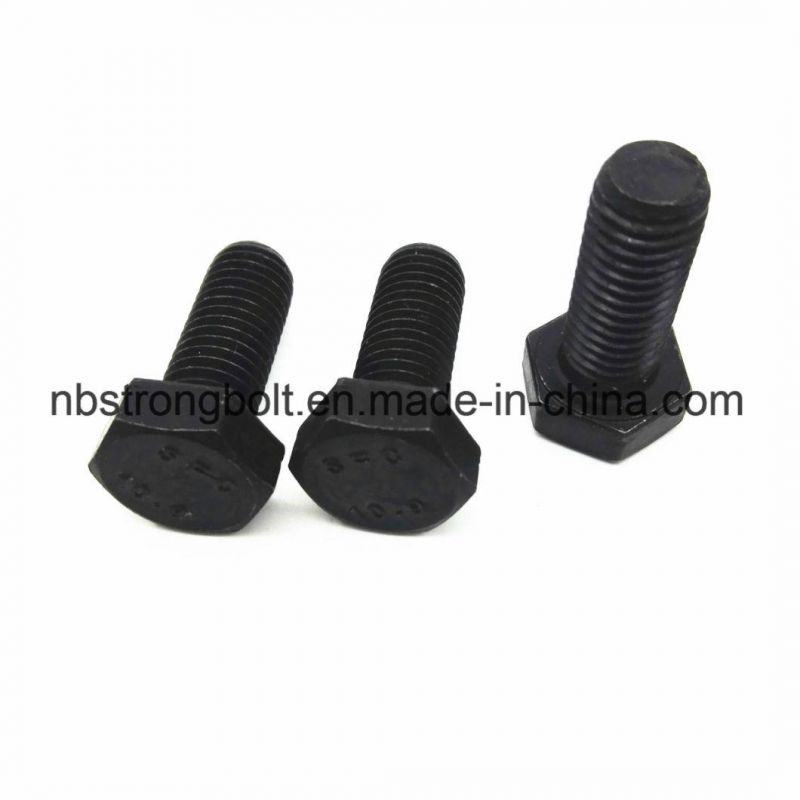 DIN933 Gr. 10.9 Hex Bolt with Blk