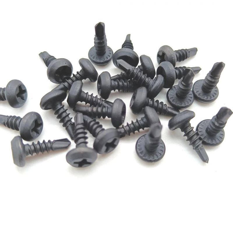C1022A Black Rib Drilling Tapping Point Screw Framing Head Wood Screw