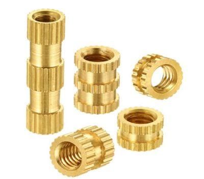 Thread Knurled Brass Threaded Insert Embedment Nut