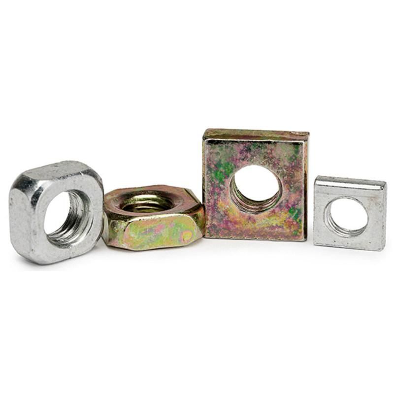 Zinc Plated Galvanized Plated Carbon Steel Square Nut DIN557