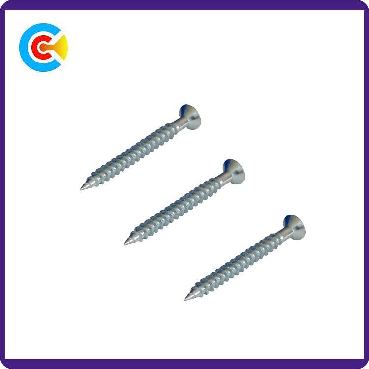 GB/DIN/JIS/ANSI Carbon Steel 4.8/8.8/10.9 Galvanized/ Pan Six-Lobe Blossom Countersunk Screws