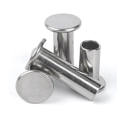 Steel Rivets with Best Quality, Round and Flat Head Aluminium/Steel Open-End Blind Rivet