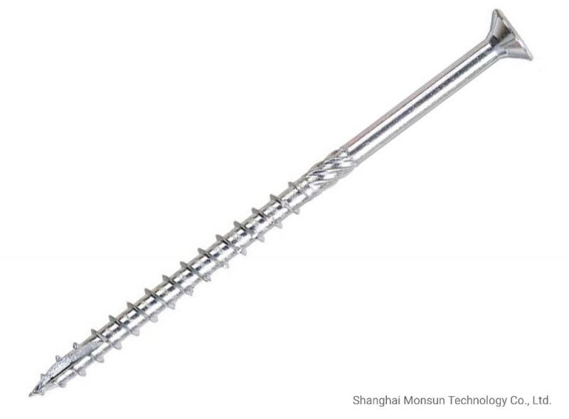 T17 White Claer blue Zinc Plated Phillips Flat Head W/ Nibs U Thread Cut Point Chipbaoard Screws/Particle Board Screw