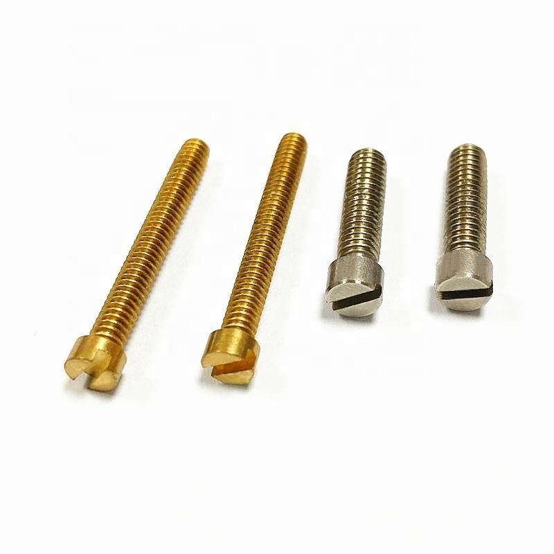 Hexagon Head Slotted Screw, Yellow Zinc Plating Bolt
