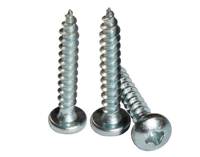 Yellow/Blue Zinc Plated Carbon Steel #2 pH Drive Cross Recess Woodworking Hinge Tape Chipboard Screw