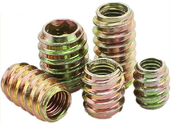 Carbon Steel Galvanized Wood Insert Hex Socket Nuts