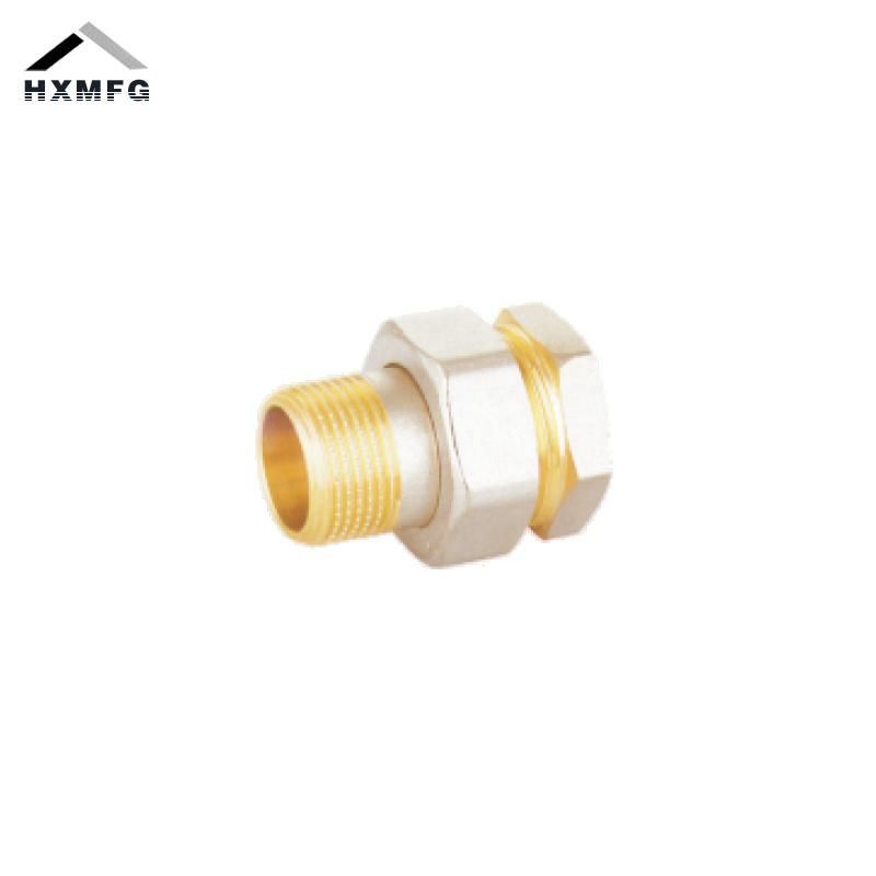 Nickel Plate Straight Metal Sealed Tap Connect Thread Fitting Union