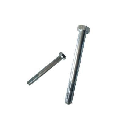 DIN931 Hex Bolt, Cl. 8.8 with White Zinc Plated Cr3+