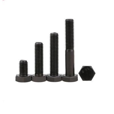 Fastener Grade 8.8 10.9 12.9 High Tensile Black Oxide Hex Head Bolts DIN 931 DIN 933 Bolt