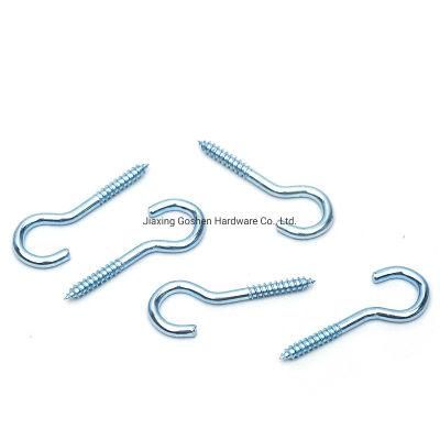 Blue and White Zinc Plating Hook Screw