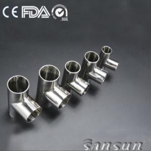 Stainless Steel Food Processing Hygienic Long-Type Welded Tee (TW)