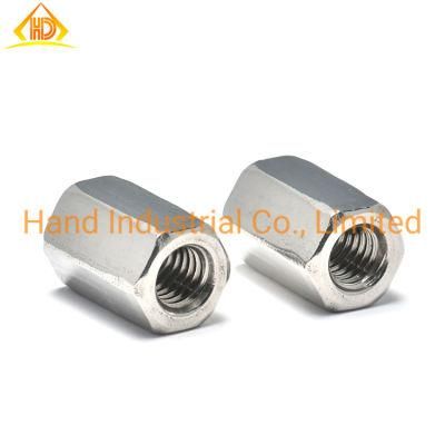 Good Quality 18-8 Stainless Steel M6 M8 M10 Bearing Cover DIN 6334 Hex Coupling Nut