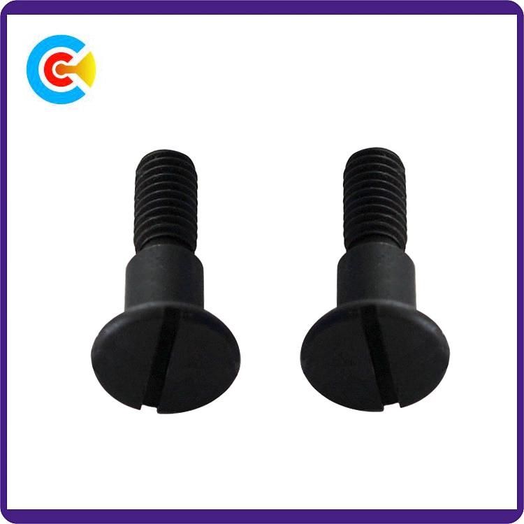 Black Zinc Steel M5 Button/Round/Flat Head Non-Standard Custom Slotted Screw