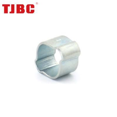 Minor Diameter Zinc Plated Steel or Decromet Coating Steel Double Ears Hose Clamp, 15-18mm