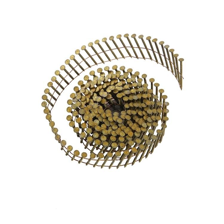 Coil Nails Iron Material Q235 and Galvanized Coil Nail