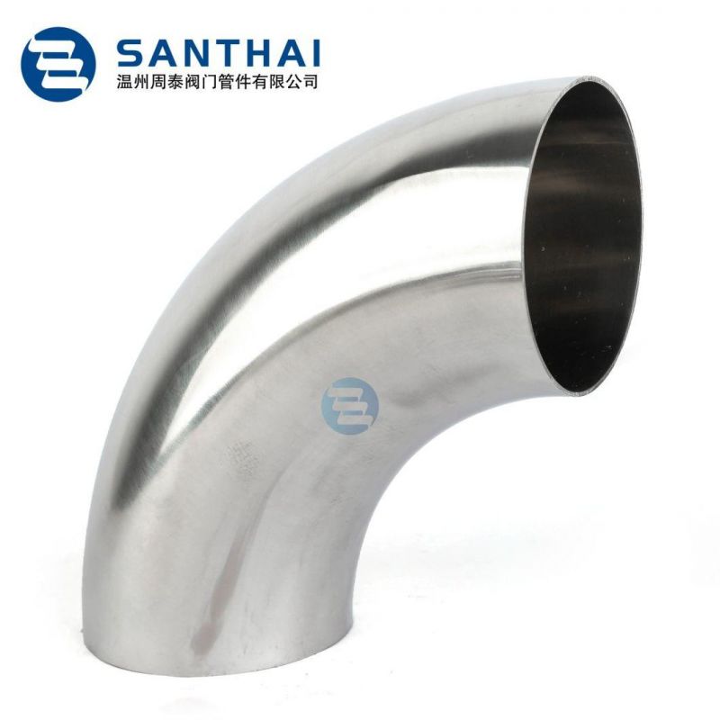 304 316L Sanitary Welding Pipe Fitting Elbow Supplier, 90 Degree Sanitary Stainless Steel Elbow