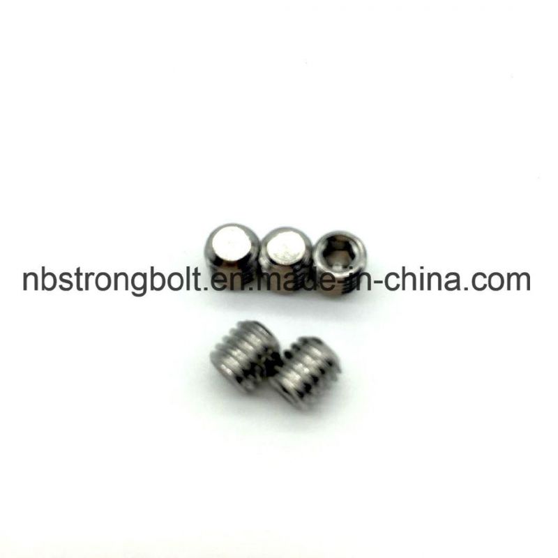 DIN913 Stainless Steel Hex Socket Set Screw with Flat Point