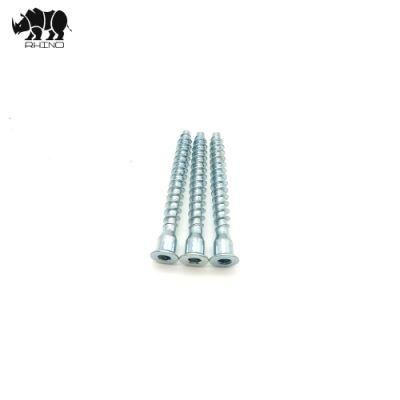 Inner Hex, Zinc Plated Carbon Steel Use for Wood Confirmat Screw