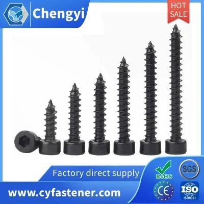 Stainless Steel Carbon Steel Cylindrical Cap Head Hex Socket Tapping Screw