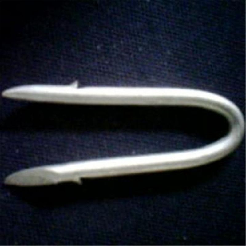 6 mm Black U-Shaped Nail with Sharpened Point
