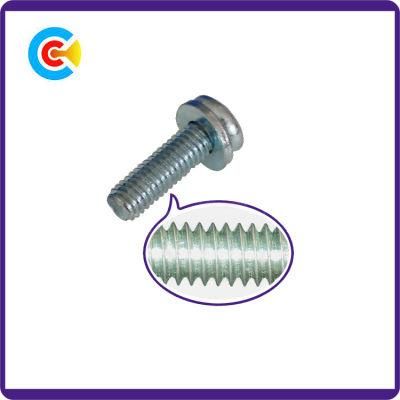 Stainless Steel Cinquefoil Pan Head Screws for Electronic/Machinery with Washer