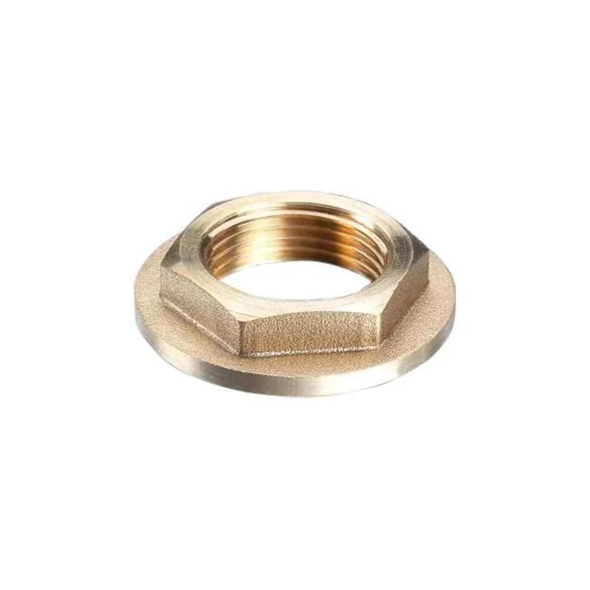 Forged CNC Machining Customized Size M3- M20 Brass Hex Lock Nut Brass Check Nut & Brass Flange Nut with Chromed & Nickel Plated