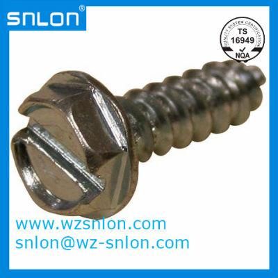 Stainless Steel Slotted Hex Head Cap Drilling Screws with Collar