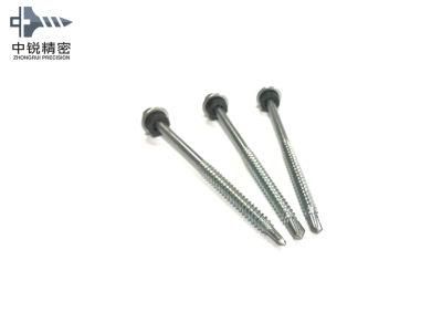 5.5X50mm DIN7504K Hex Head with EPDM Washer Bright Zinc Plated Self-Drilling Screws