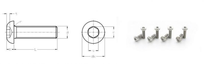 Stainless Steel Hexagon Socket Cap Screws Fasteners