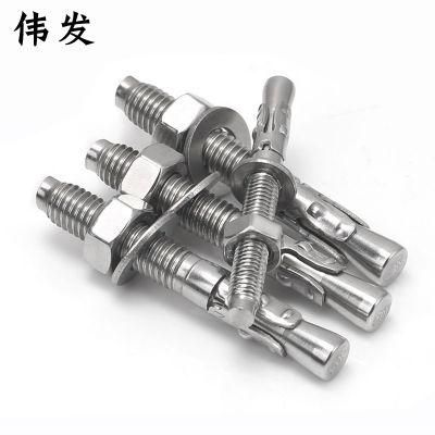 304 Stainless Steel Car Repair Gecko Expansion Bolt Wedge Anchor Bolt Manufacturer Direct Sales Stock Sufficient Specification 16 * 150mm