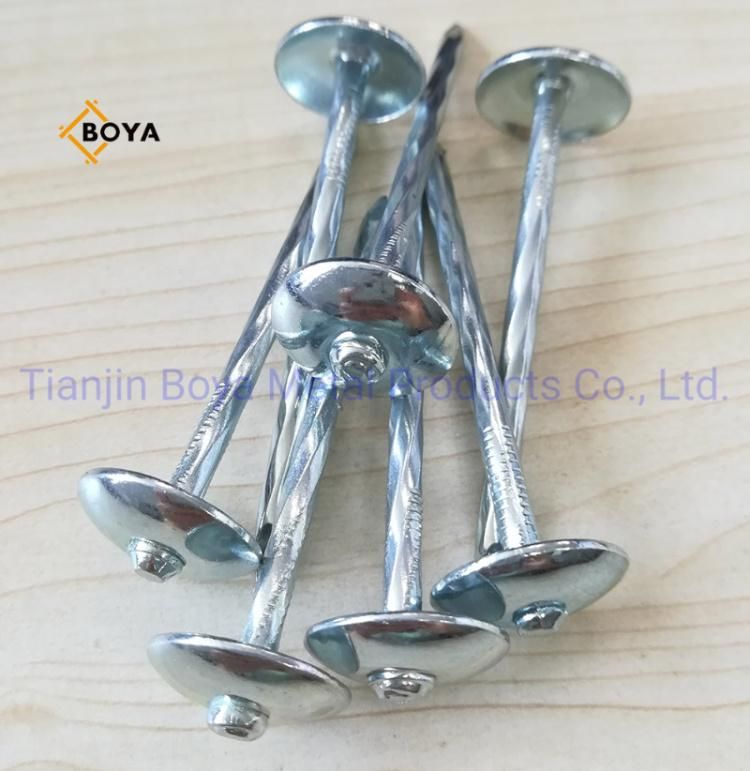 High Quality Yellow Zinc Roofing Nails Umbrella Head for South Africa Market