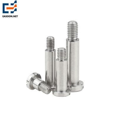Flat Countersunk Head Slotted Machine Shoulder Screws Stainless Steel Plain Finish Slotted Shoulder Screw Slotted Pan Head Screw with Shoulder