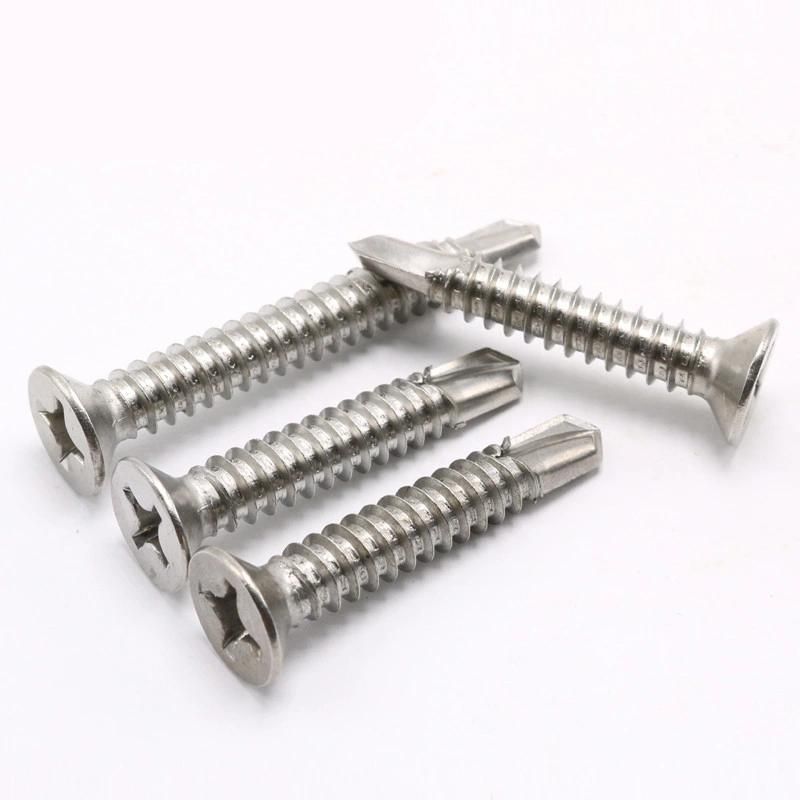 SS304 Phillips Flat Countersunk Head Self Drilling Screw