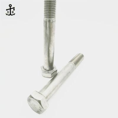 DIN931 M6/8/10 Stainless Steel Fasten Bolt Outer Hexagonal Connecting Rod Bolt Made in China