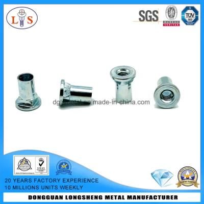 Threaded Insert Nut with Blue Zinc Plated