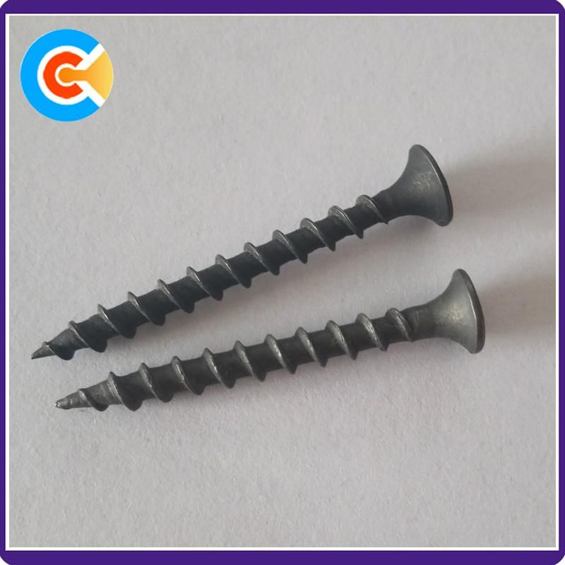 Black Carbon Steel Bugle Head Cross Self Tapping Screw