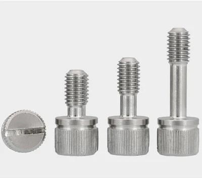 M2 M2.5 M3 M4 M5*5/6/8/10/12/15 Steel with Nickel Plated Knurling Flat Head Knurled Thumb Screw Hand Tighten Screws