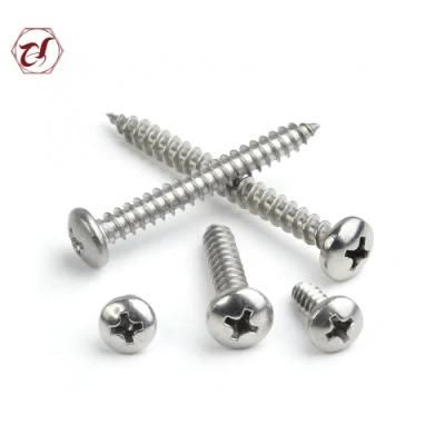 SS316 SS316L A2 Pan Head Screw Stainless Steel Screw