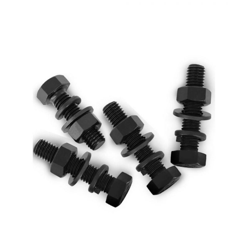 DIN 933 DIN 931 Hexagon Head Screws Threaded up to The Head Hex Head Bolt Black Wholesale Carbon Steel