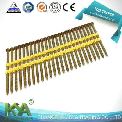 Plastic Collated 17 Degree Galvanized Strip Nails