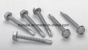 Hex Head Self Drilling Screw Zinc Plated DIN7504