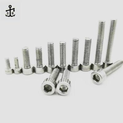 All Size Stainless Steel Ss Fasteners Hardware Hex Socket Screw Made in China