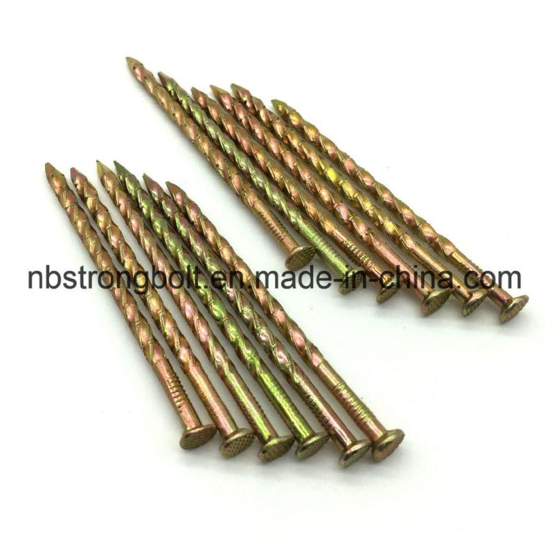 Galvanized Floor Nail with Color Zinc Plated