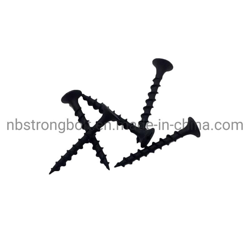 Phil Bugle HD Coarse Thread Drywall Screw Black Phos #6X1.1/4"