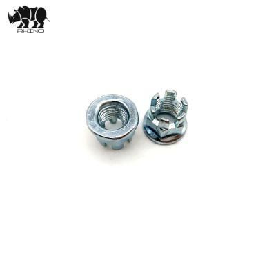 DIN935 Carbon Steel Galvanized Fasteners Hex Slotted Nut Manufacturer