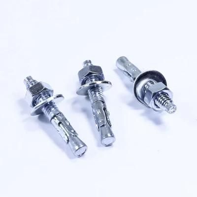 Free Sample Expansion Screw Through Bolt and Nuts Hex Concrete Wall Hardware Wedge Anchors Bolt