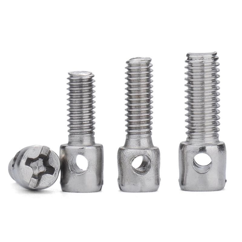 Hardware Fasteners Stainless Steel Carbon Steel Phillips Screws Electric Meter Sealing Screws SS304 Hole Screw