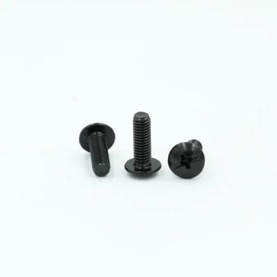 Customized Black Carbon Steel Cross Recessed Pan Head Machine Screws