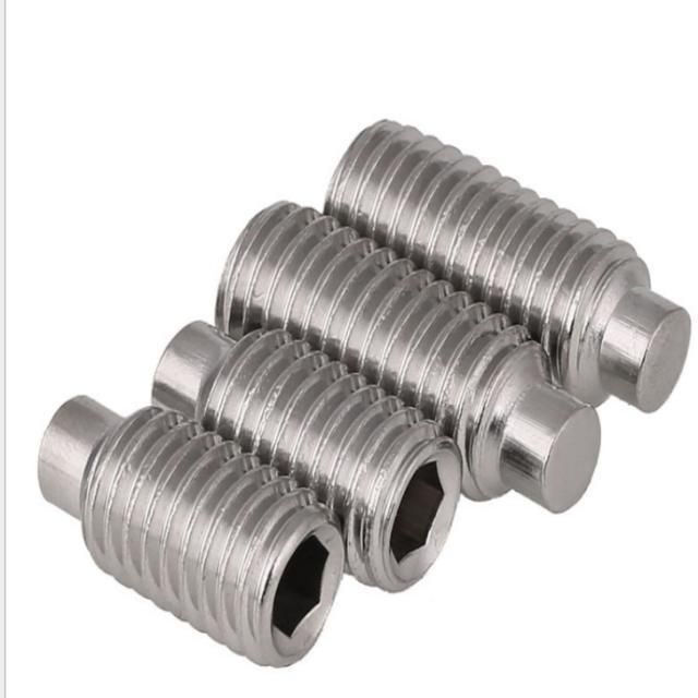 Stainless Steel Hexagon Socket Set Screw with Convex End DIN915 Cylindrical End Headless GB79 M8m10